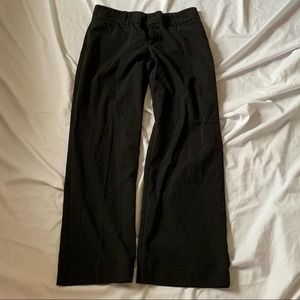 Black wide leg capris